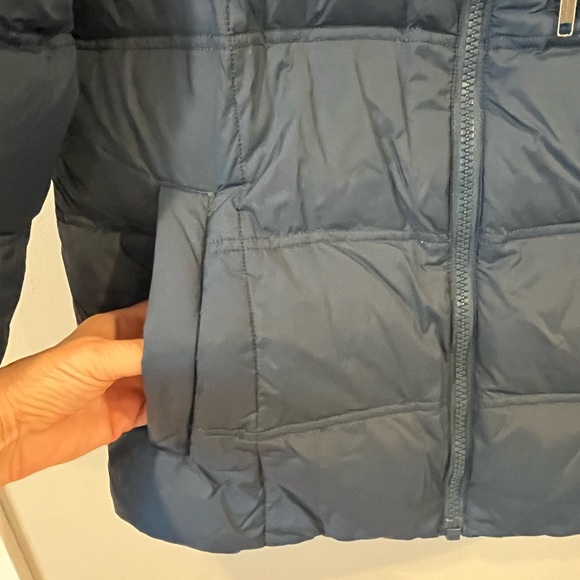 Lands End Men’s Expedition Winter Down Puffer Jacket Navy Blue Size Med Goose - Picture 5 of 8